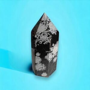 Snowflake Obsidian Crystal Tower (#2)‎